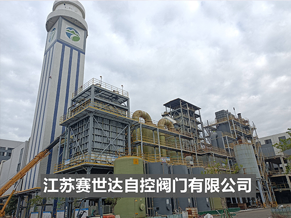 一体两阀式气动提升阀应用于广东某环境科技有限公司